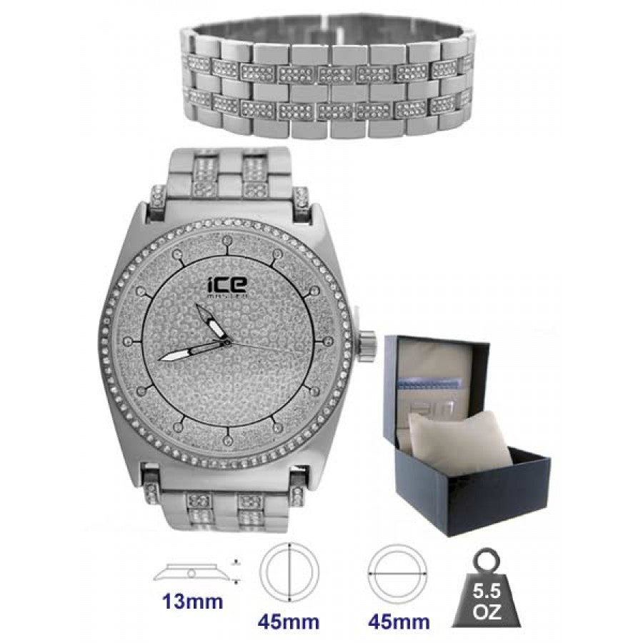 Radiant Bling Luxury Watch from the side, showcasing its elegant design.