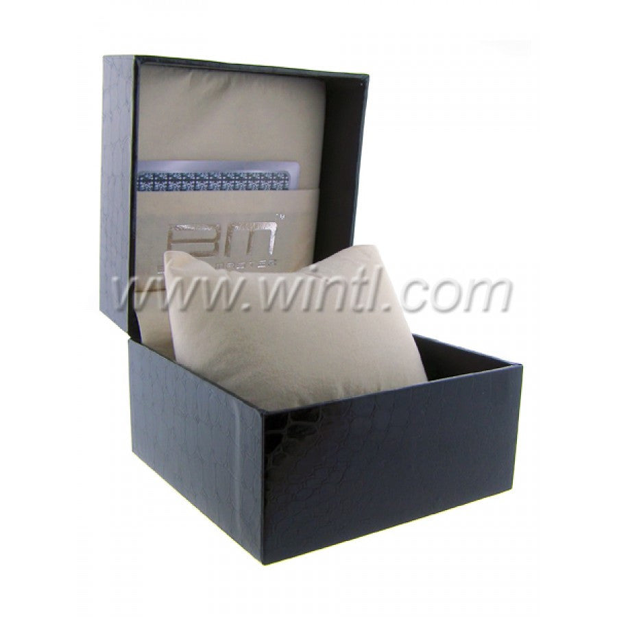 Luxury watch box with glass top displaying various watches elegantly.