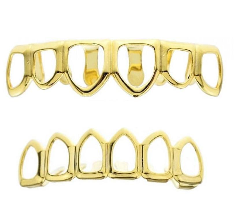 Close-up of Bling Master Transparent Brass Grillz showcasing shine and detail.