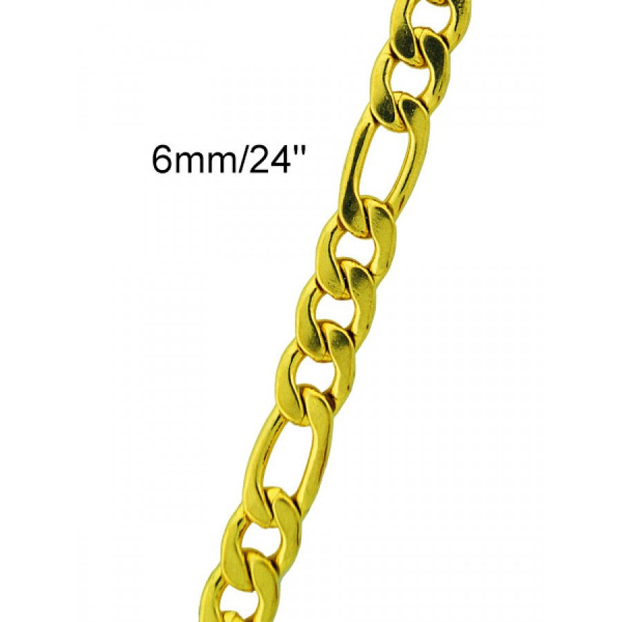 Close-up of premium stainless steel chain necklace showcasing its sleek design and shine.